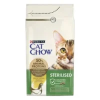 Cat Chow Sterile для стерилизованных кошек с индейкой, 1,5 кг