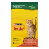 Friskies Adult для взрослых кошек с мясом, курицей и овощами, 1,5 кг