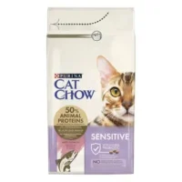 Cat Chow Sensitive для кошек с чувствительным пищеварением, 15 кг