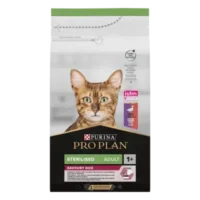 Pro Plan Sterile для стерилизованных кошек с уткой с печенью, 10 кг
