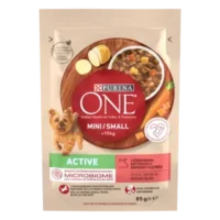 Purina ONE Mini Dog Active паштет с говядиной и картофелем, 85 г