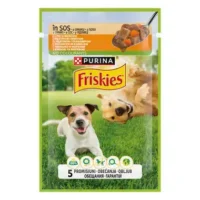 Friskies Adult кусочки в соусе для собак с курицей и морковью, 85 г
