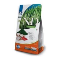Farmina N&D Spirulina Cat с сельдью, спирулиной и ягодами, сухой корм для взрослых кошек, 1,5 кг