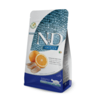 Farmina N&D Ocean Cat с сельдью и апельсином, сухой корм для взрослых кошек, 1,5 кг