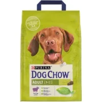 Dog Chow Adult для взрослых собак с ягнёнком, 2,5 кг