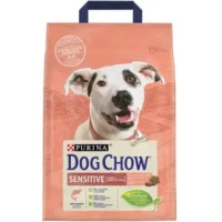 Dog Chow Sensitive для собак с чувствительным пищеварением с лососем, 2,5 кг