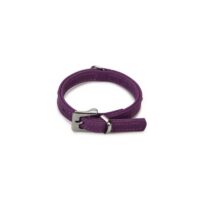 Beeztees Ошейник кожаный Buffalo Strass, фиолетовый