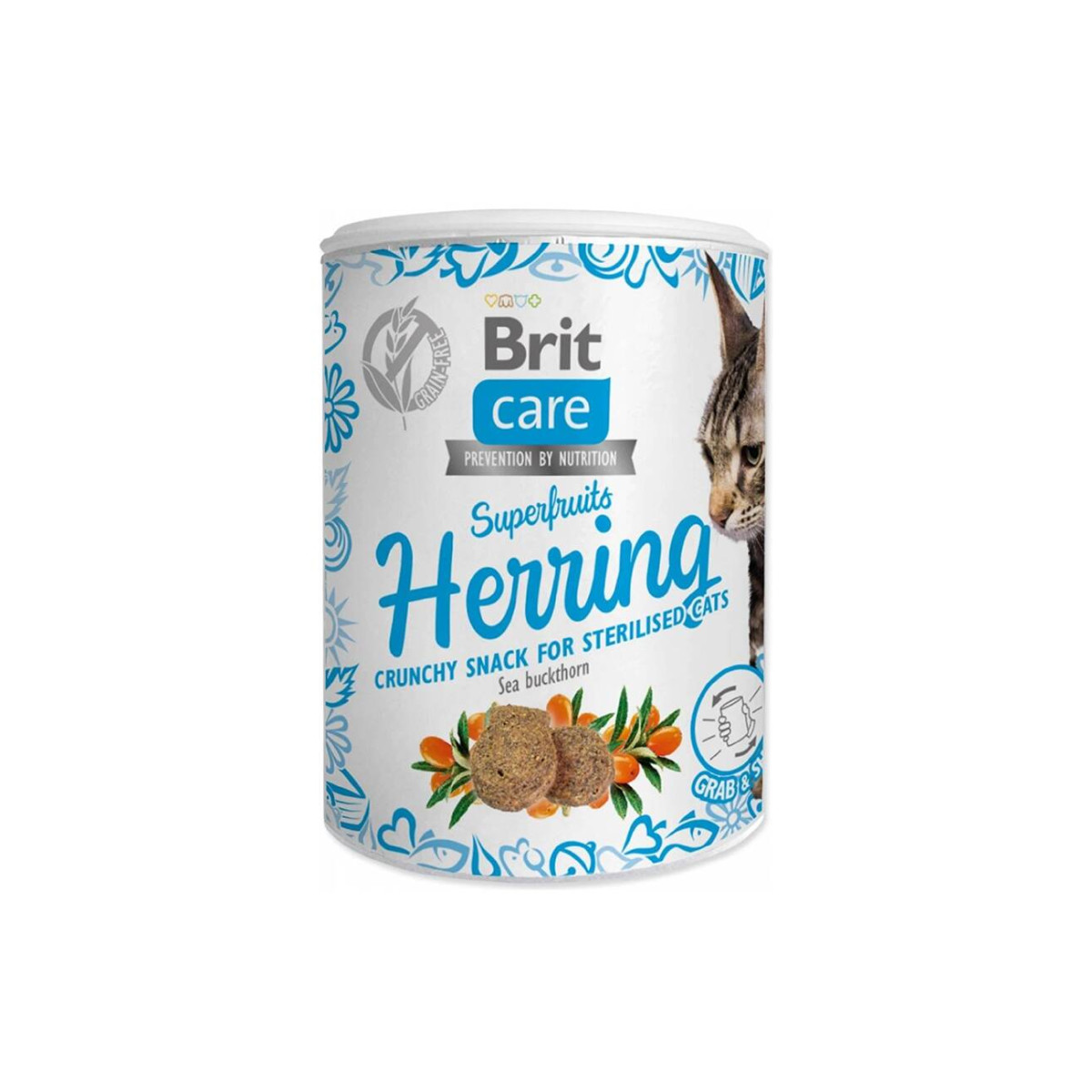 Brit Care Cat Snack Superfruits Herring