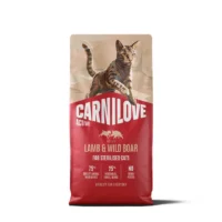 Carnilove Cat Sterilised, ягнёнок, кабан, 6 кг