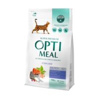 Optimeal Sterile для стерилизованных кошек с лососем, 700 г