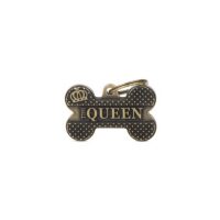 Медальон Bone Bronx Queen English Brass