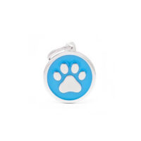 Медальон Big Circle Paw, голубой