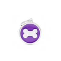 Медальон Big Circle Bone, фиолетовый