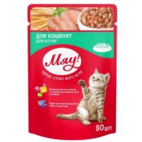 Мяу! Junior для котят с курицей, 80 г
