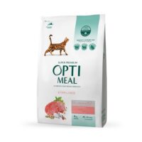Optimeal Sterile для стерилизованных кошек с говядиной и сорго, 700 г