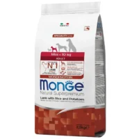 Monge Dog Mini Adult, ягнёнок с рисом и картофелем, 2.5 кг