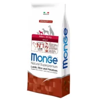 Monge Dog Mini Adult, ягнёнок с рисом и картофелем, 7.5 кг