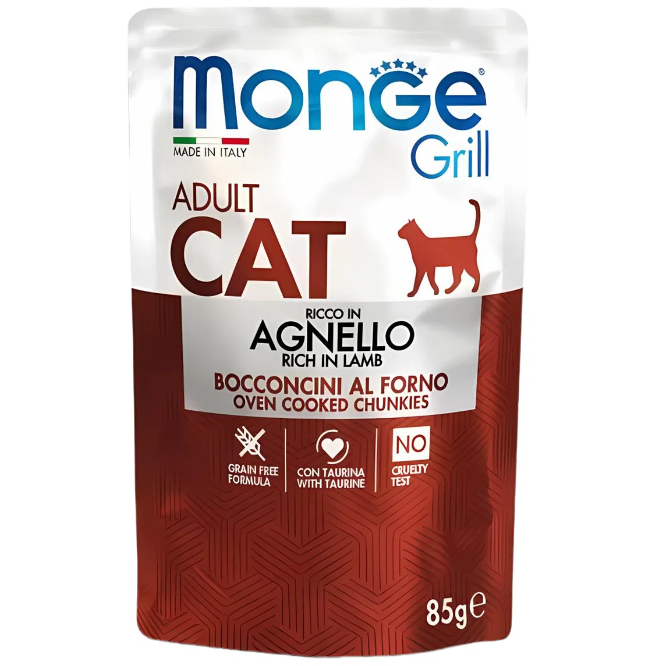 Monge Cat Grill Mix Box Adult, кролик с ягнёнком, 85 г