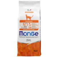 Monge Cat Sterilised, утка, 10 кг