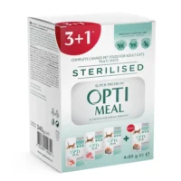 Optimeal Sterilised, мясо в соусе, 340 г