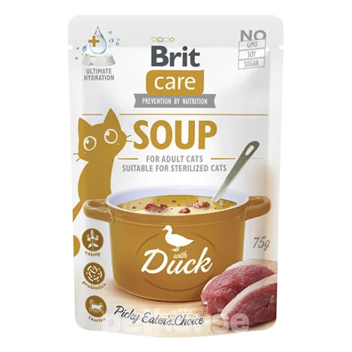 Brit Care Cat Soup, утка, 75 г