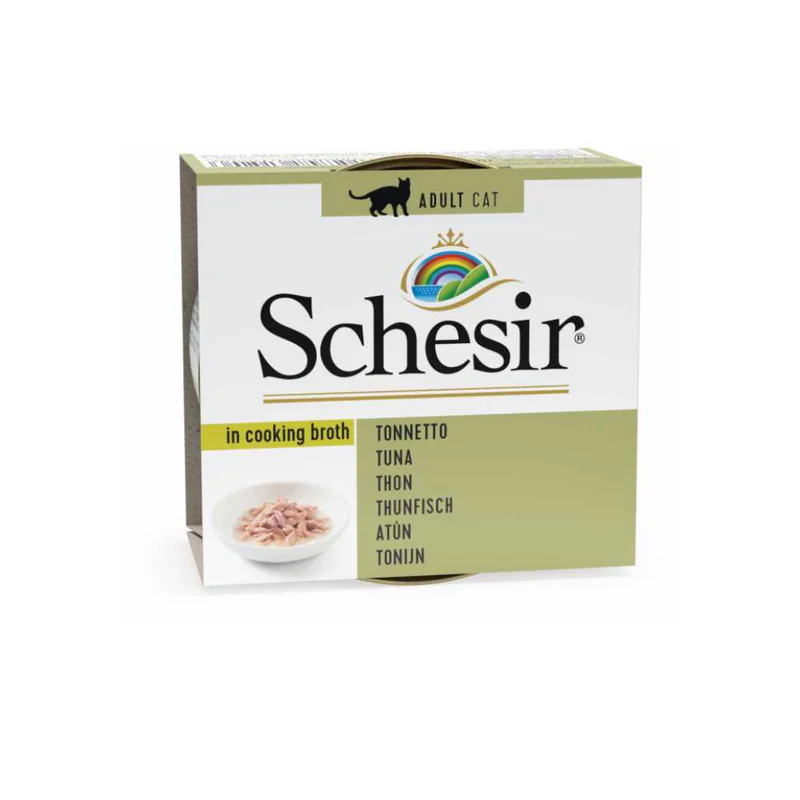 Schesir C&B, тунец, в бульоне, 70 г