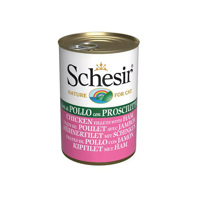 Schesir C&B, курица с ветчиной, 140 г
