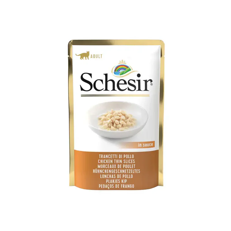 Schesir C&B, курица, ломтики в соусе, 85 г