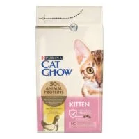 Cat Chow Kitten сухой корм для котят с курицей, 15 кг