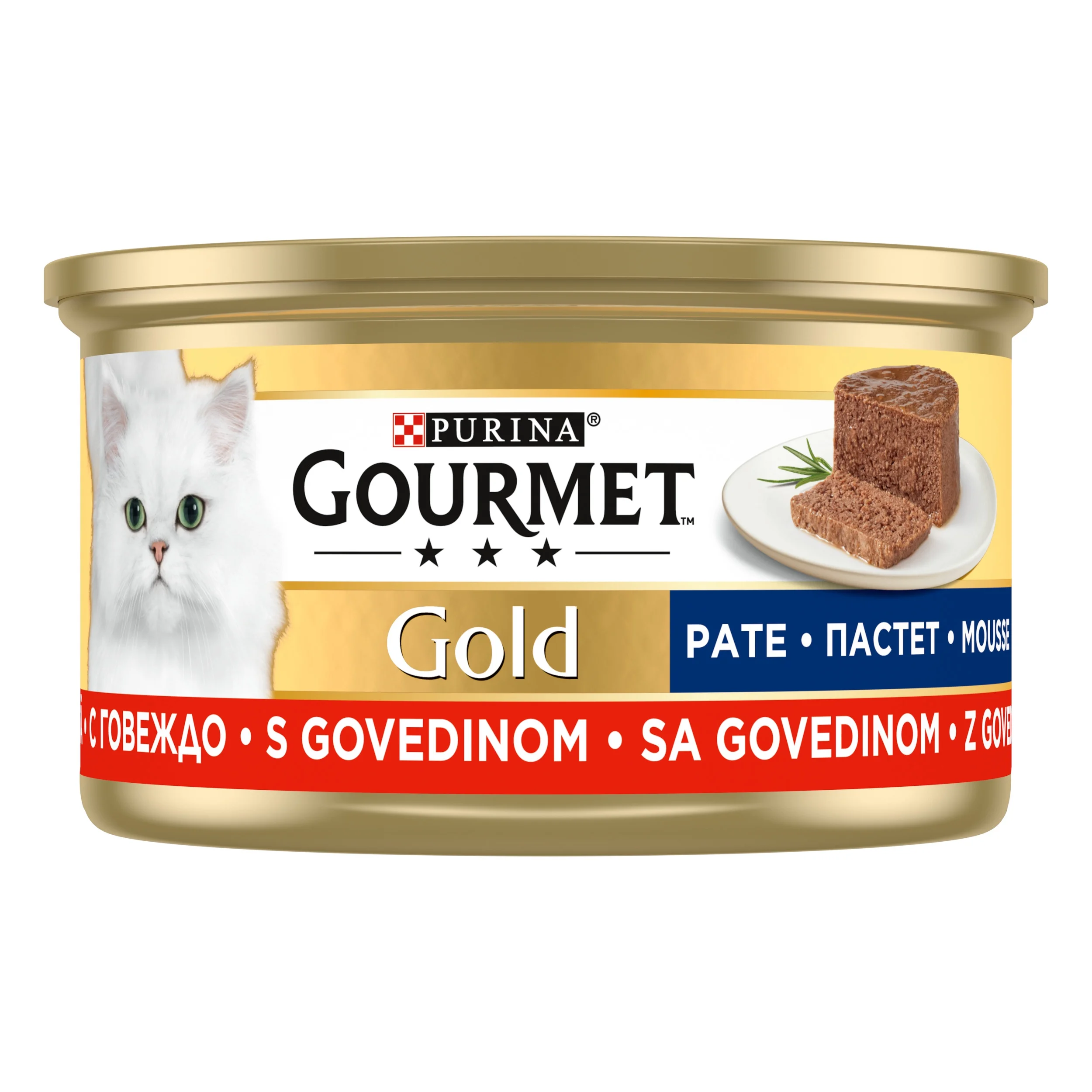 Gourmet Gold паштет для кошек с говядина, 85 г