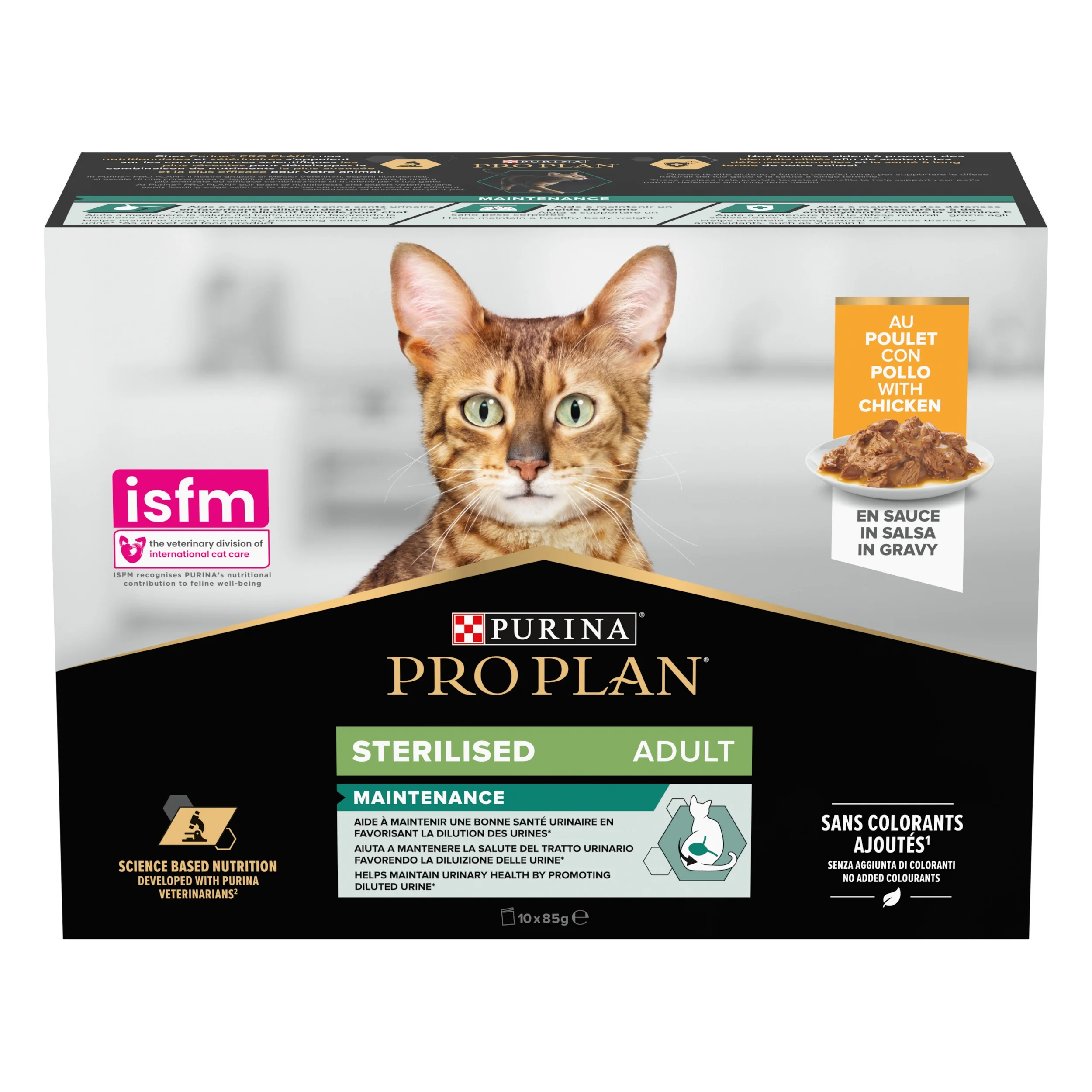 Pro Plan Sterilised кусочки в соусе для стерилизованных кошек с курицей, 85 г