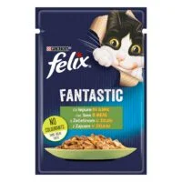 Felix Fantastic кусочки в желе для кошек с кролик, 85 г