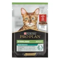 Pro Plan Sterilised кусочки в соусе с говядиной для стерилизованных кошек, 85 г