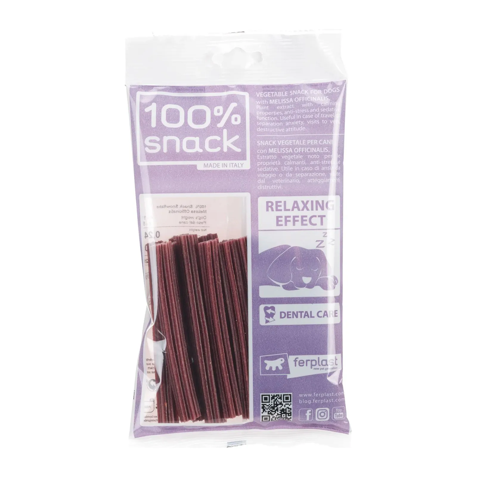 Ferplast 100% Snack Sticks Snowflake Melissa, batoane dentare pentru câini, XS, 14 buc.