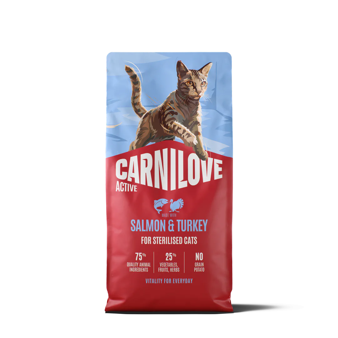 Carnilove Cat Sterilised, лосось, индейка, 2 кг