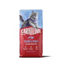 Carnilove Cat Adult Large Cats, лосось, индейка, 2 кг