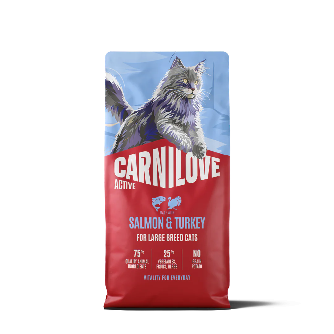 Carnilove Cat Adult Large Cats, лосось, индейка, 6 кг