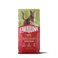 Carnilove Cat Sterilised, утка, фазан, 1 кг