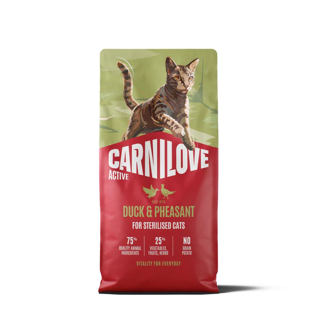 Carnilove Cat Sterilised, утка, фазан, 1 кг