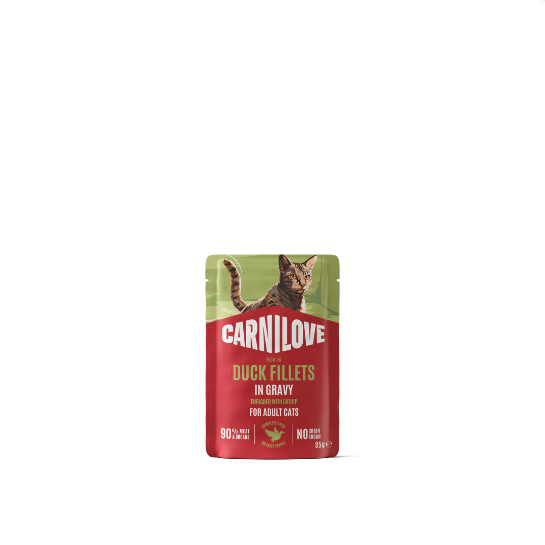 Carnilove влажный корм для кошек, утка с кошачьей мятой в соусе, 85 г