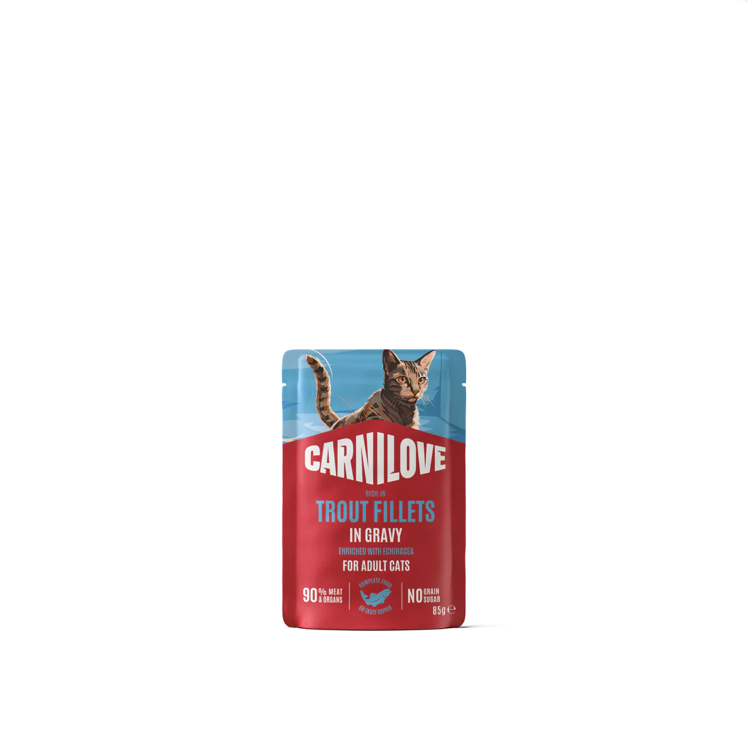 Carnilove влажный корм для кошек, форель с эхинацеей в соусе, 85 г