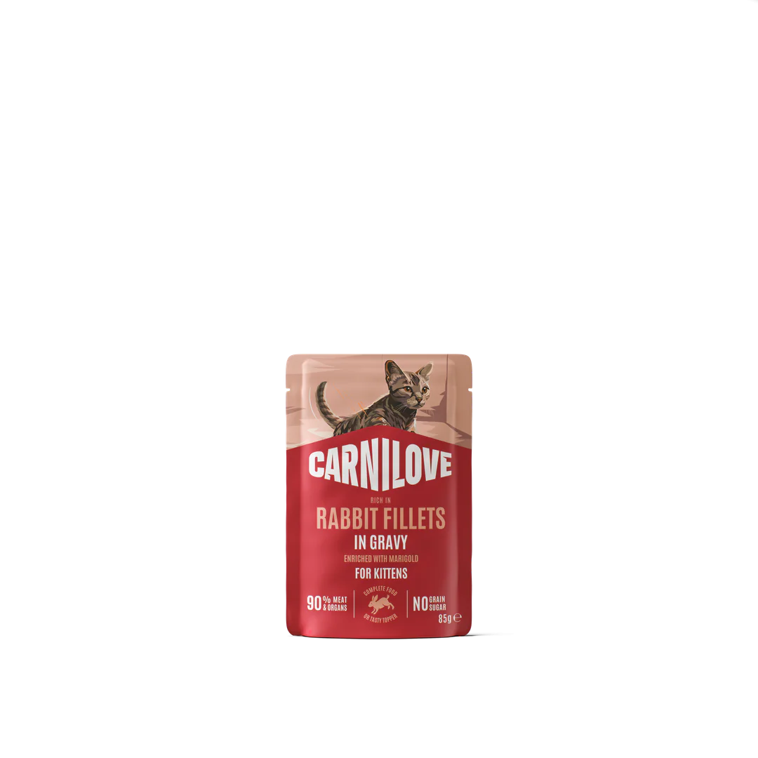 Carnilove влажный корм для котят, кролик с календулой в соусе, 85 г