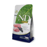 Farmina N&D Prime Cat с ягнёнком и черникой, сухой корм для взрослых кошек, 1,5 кг