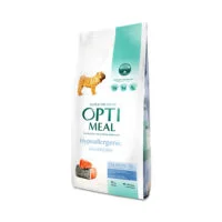 Optimeal Active Hypoallergenic для активных собак с пищевой непереносимостью с лососем, 20 кг