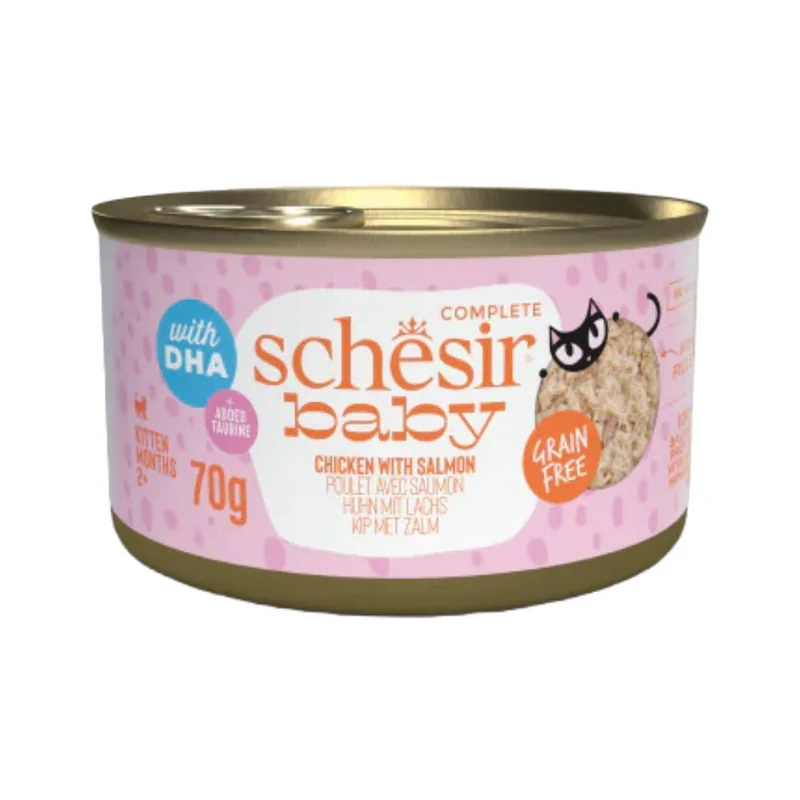 Schesir Baby, курица с лососем, 70 г