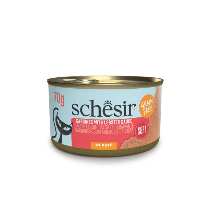 Schesir Grill Pâté, сардины в соусе из омара, 70 г