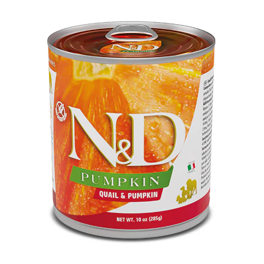 Farmina N&D Pumpkin Dog с перепёлкой и тыквой, влажный корм для собак средних и крупных пород, 285 г