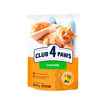 Club 4 Paws Adult с курицей — сухой корм для взрослых кошек