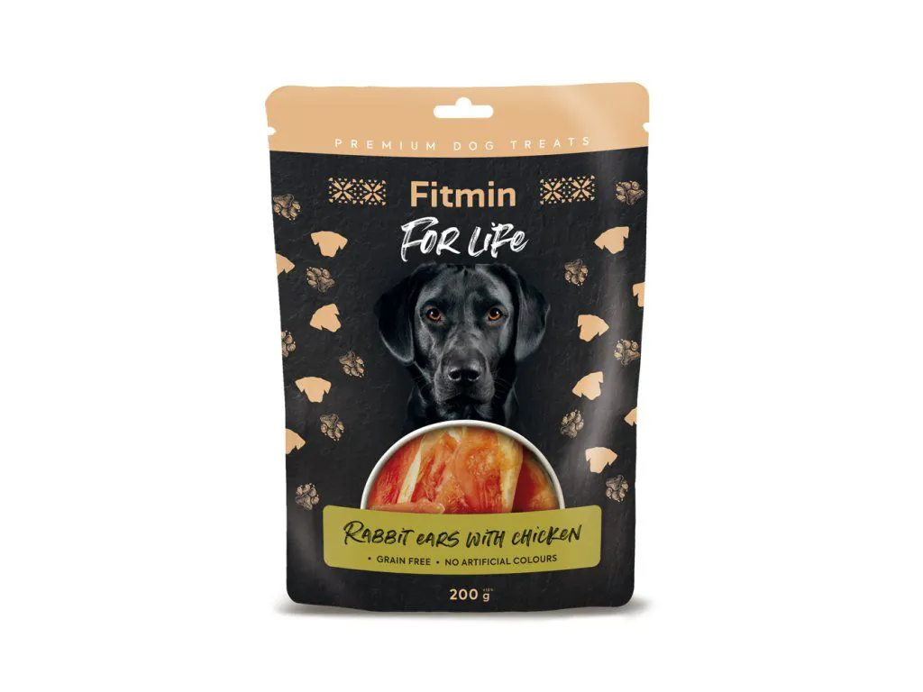 FFL dog treat rabbit ears with chicken 200g