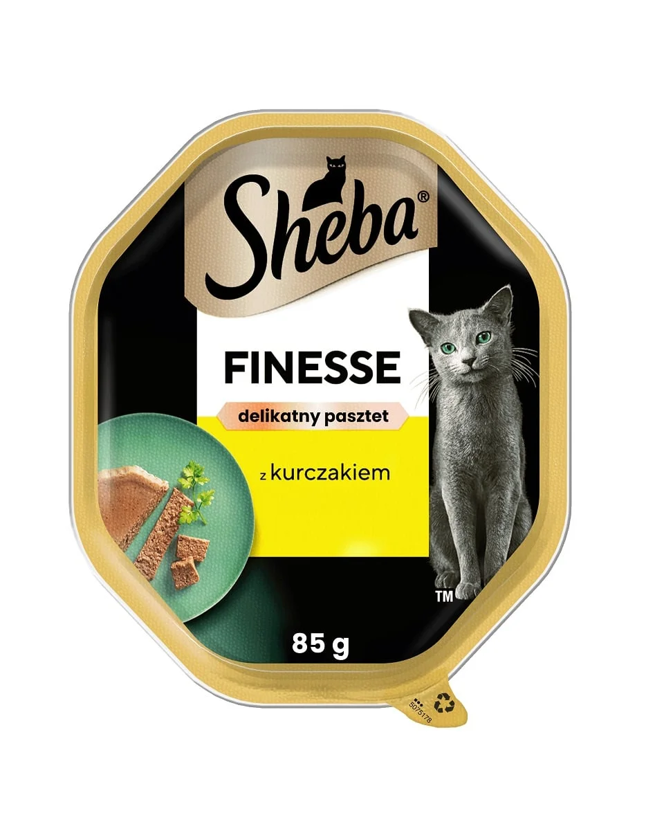 Sheba Паштет в банке с курицей для взрослых кошек, 85 г